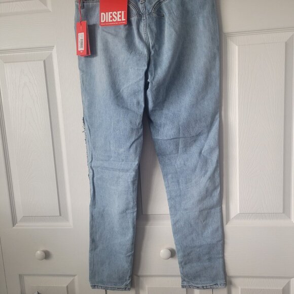 NWT DIESEL Women's Skinny Jeans D-TAIL-RE Light Blue Denim Size 29 Long 32 - Picture 6 of 7